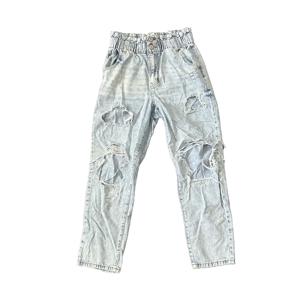 SO Light Wash Distressed Jeans